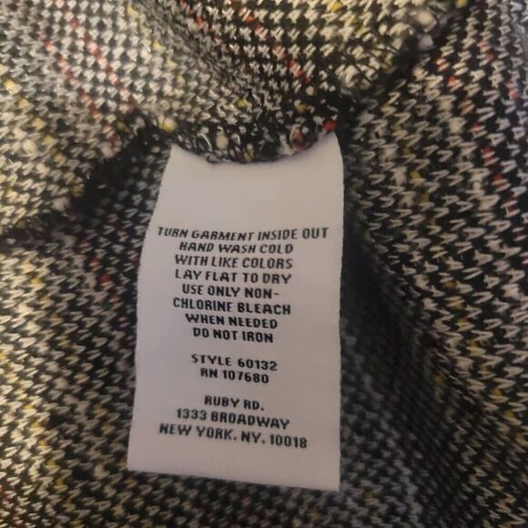 Ruby Rd Long Sleeve Wrap Around 100% Cotton Front Knit Cardigan Multicolor Women - Picture 7 of 8